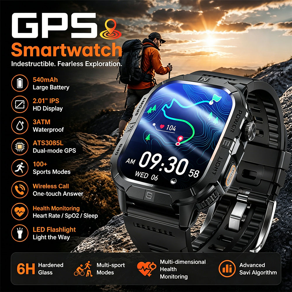 2026 New Men Smart Watch GPS S - Outdoor Lighting Ip Rating incelemesi ve fiyatı
