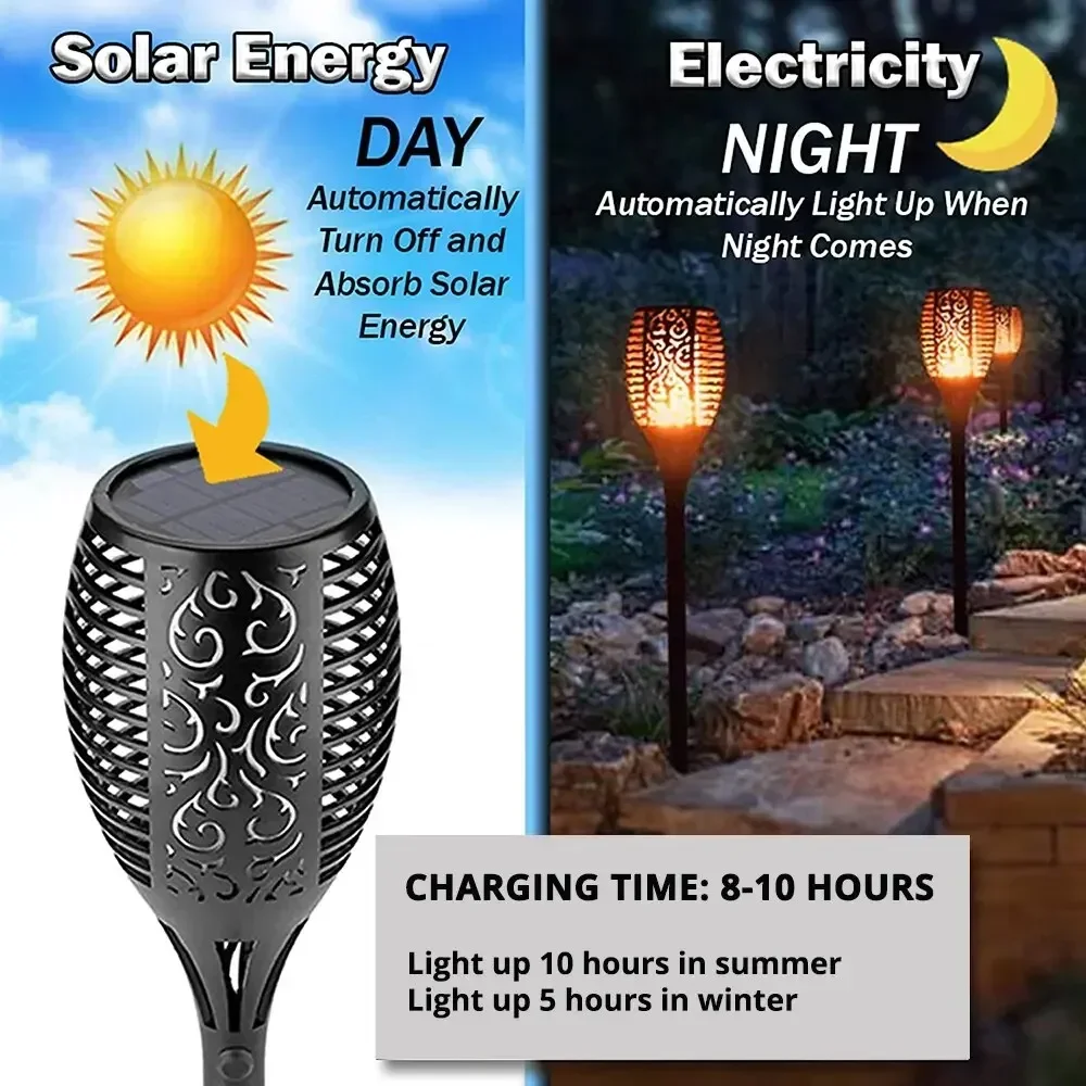 1-10Pack Solar Flame Light Out - Fire Torch Solar incelemesi ve fiyatı