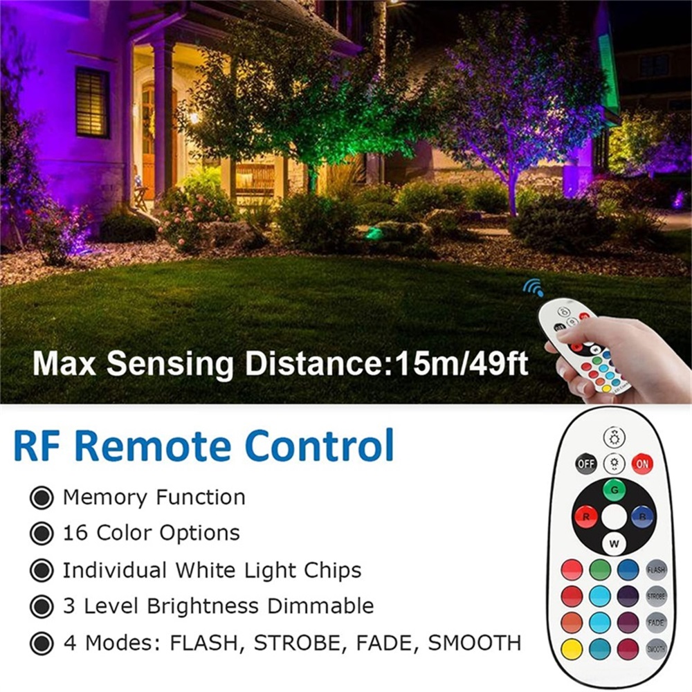 RGBW Landscape Lighting 10W wi - Outdoor Lighting Patio incelemesi ve fiyatı