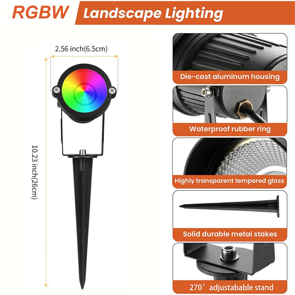 RGBW Landscape Lighting 10W wi - Outdoor Lighting Patio incelemesi ve fiyatı