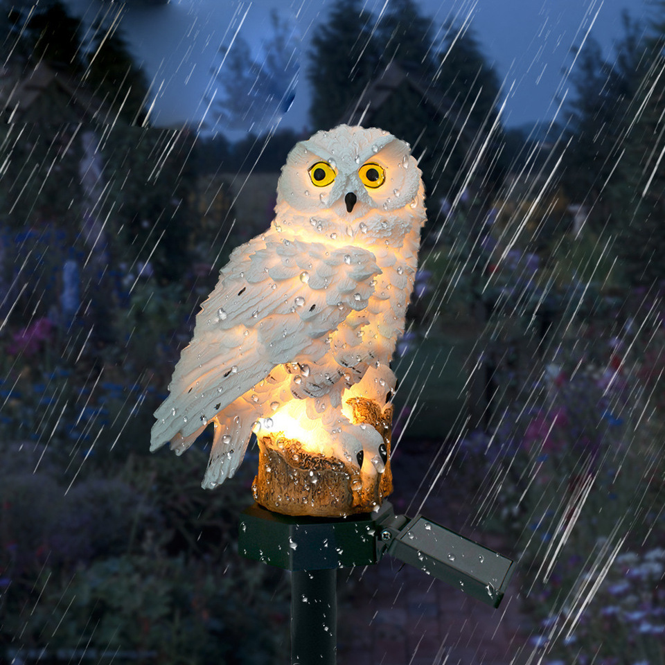 Solar Owl Statue Garden Light  - Outdoor Lighting Patio incelemesi ve fiyatı