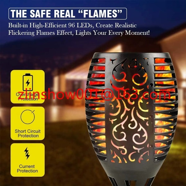 96led Outdoor Garden Decoratio - Fire Torch Solar incelemesi ve fiyatı