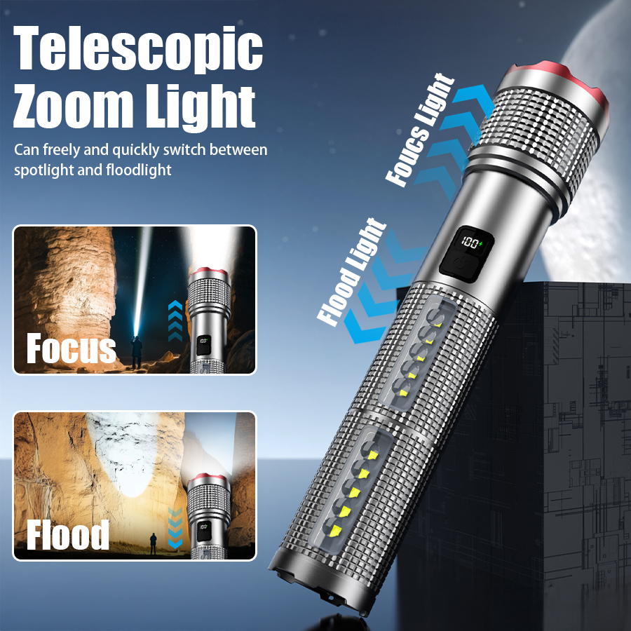5000 MAH Powerful LED Flashlig - Outdoor Lighting Permanent incelemesi ve fiyatı