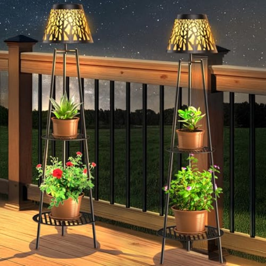 2 Pack Outdoor Solar Floor Lam - Outdoor Lighting And Decor incelemesi ve fiyatı