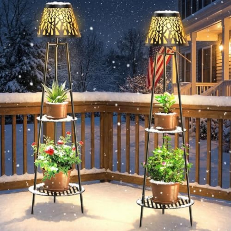 2 Pack Outdoor Solar Floor Lam - Outdoor Lighting And Decor incelemesi ve fiyatı