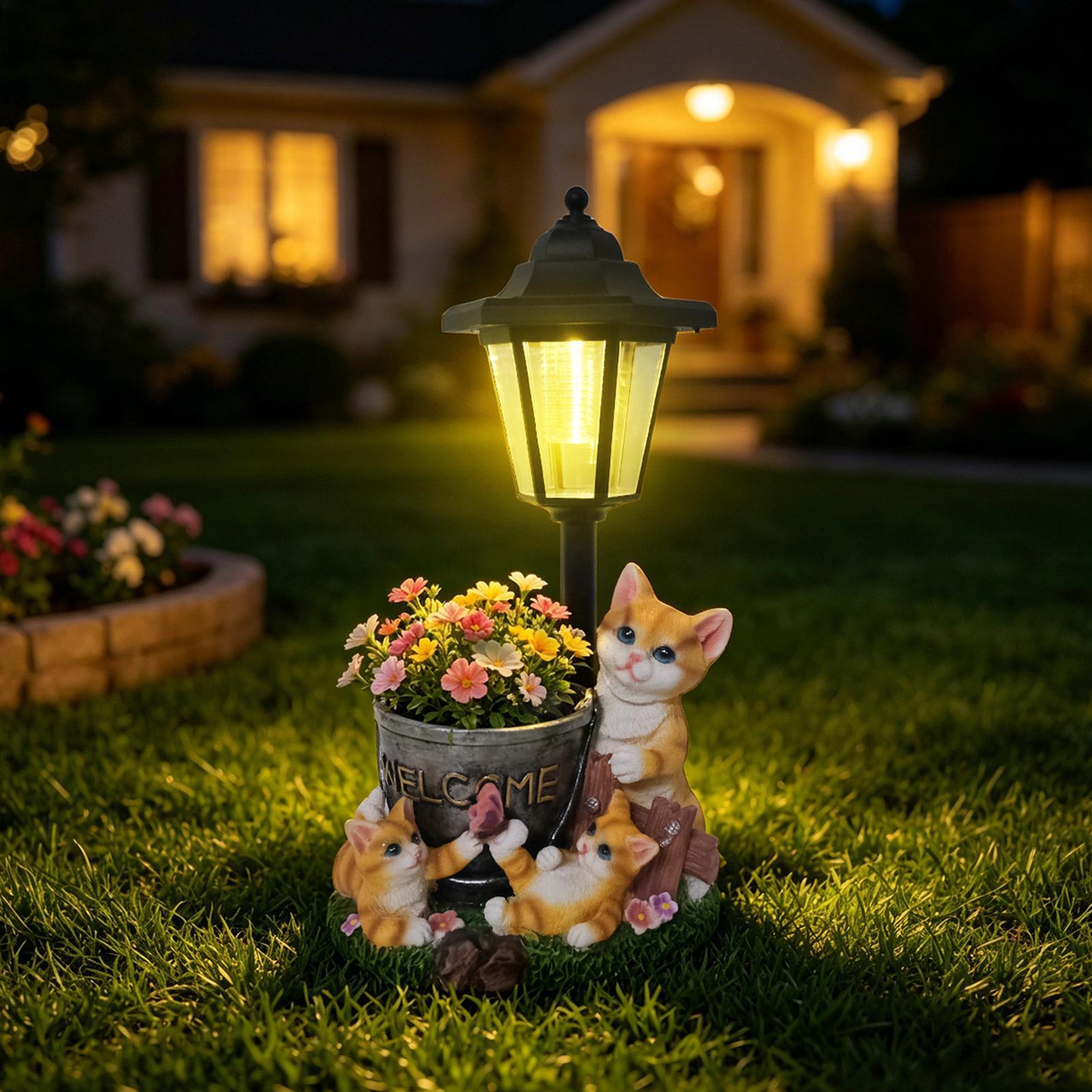 Solar Garden Statues Outdoor C - Outdoor Lighting Patio incelemesi ve fiyatı