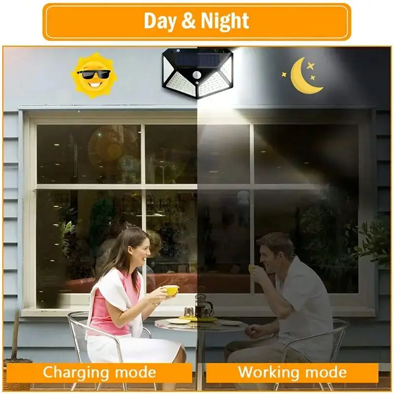100LED Outdoor Solar Garden Li - Outdoor Lighting With Motion Sensor incelemesi ve fiyatı