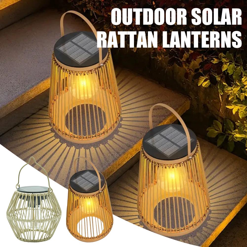IP65 Waterproof Solar Rattan L - Outdoor Lighting And Decor incelemesi ve fiyatı