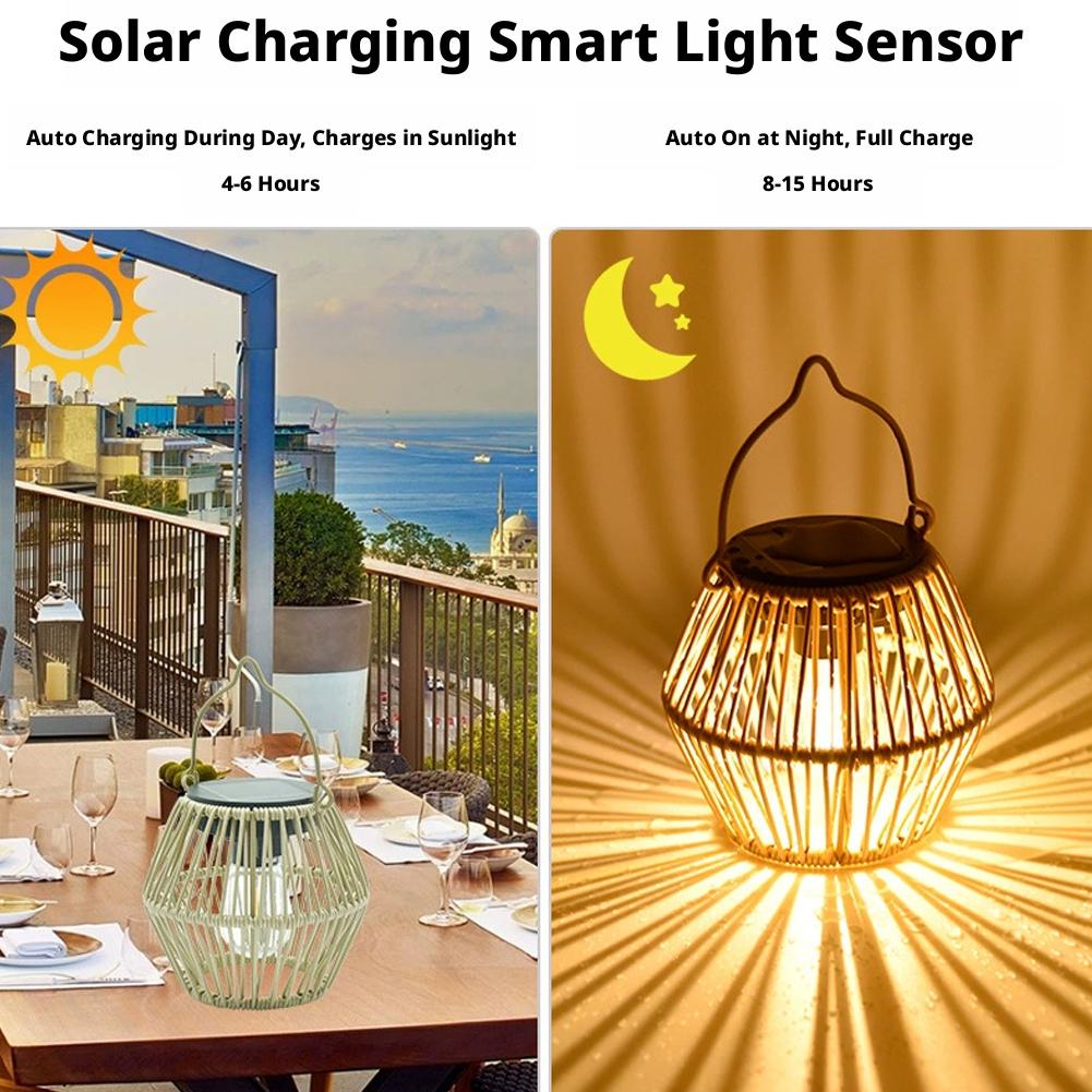 IP65 Waterproof Solar Rattan L - Outdoor Lighting And Decor incelemesi ve fiyatı