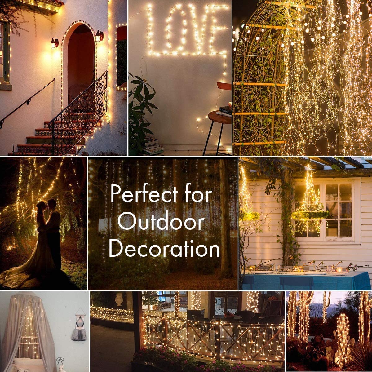 2 Pack Solar Fairy Lights 300L - Outdoor Lighting No Wiring incelemesi ve fiyatı