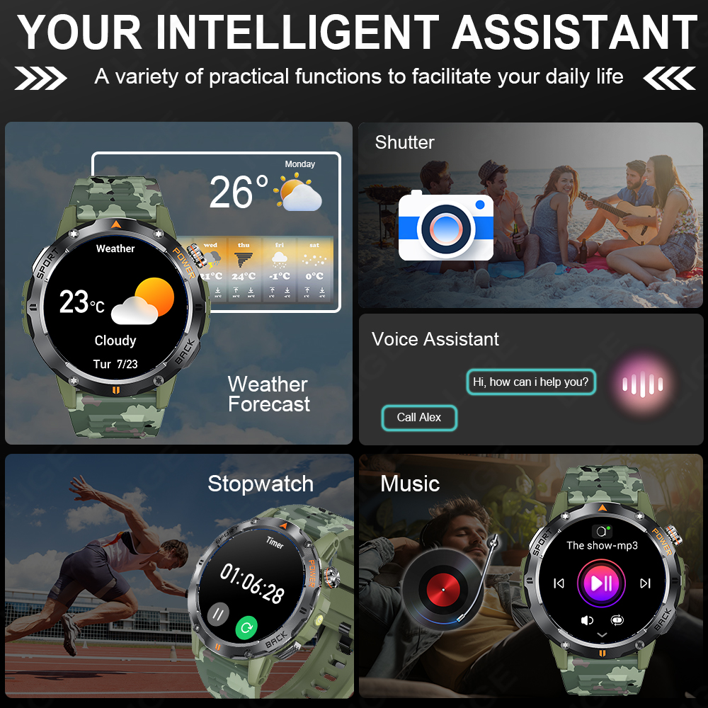LIGE Outdoors Sports Smart Wat - Outdoor Lighting Ip Rating incelemesi ve fiyatı