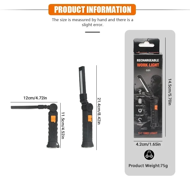 Portable COB LED Flashlight Re - Outdoor Lighting Bollards incelemesi ve fiyatı