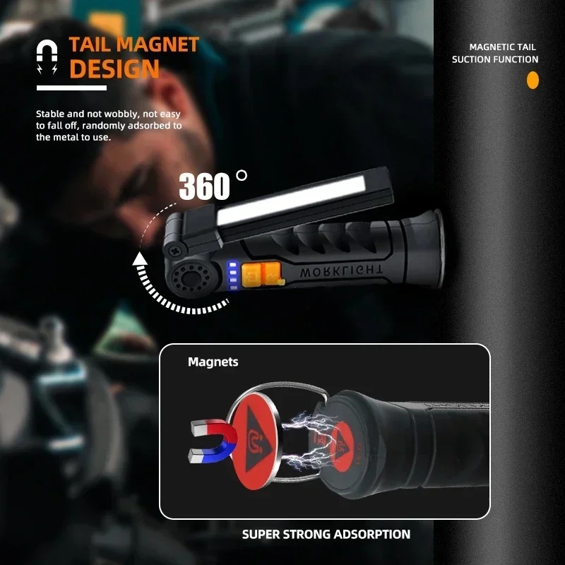 Portable COB LED Flashlight Re - Outdoor Lighting Bollards incelemesi ve fiyatı