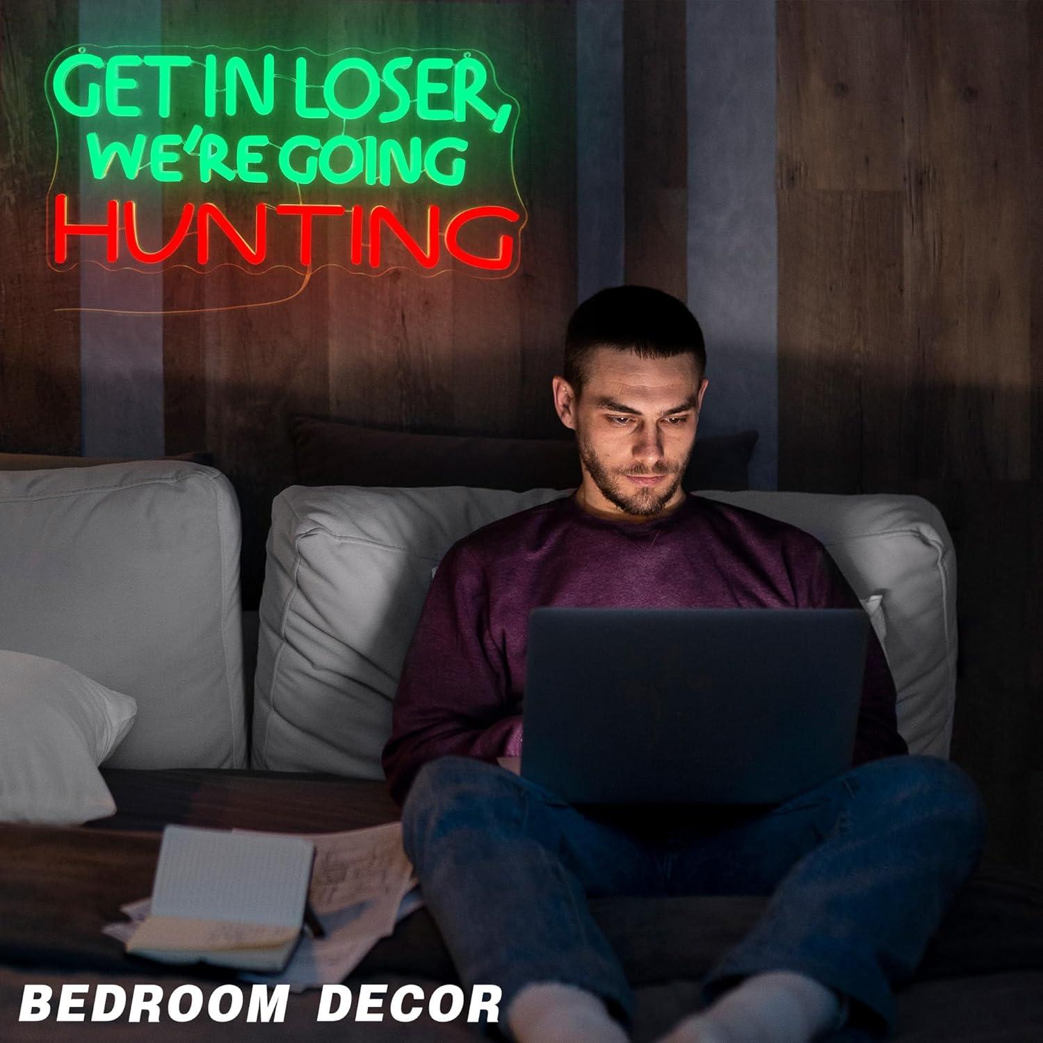 Funny Hunting Neon Sign LED Li - Outdoor Lighting And Decor incelemesi ve fiyatı