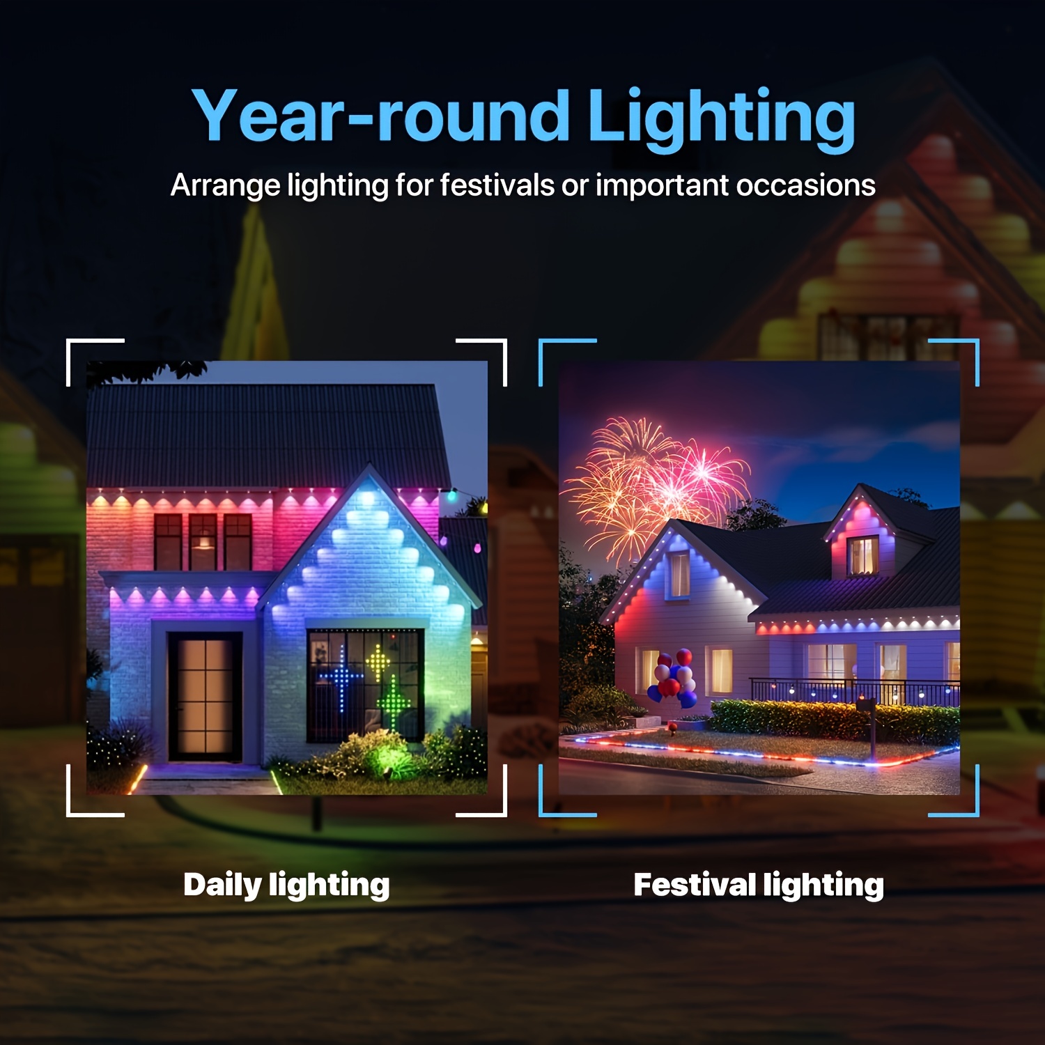 RGB+IC Smart Outdoor Eaves Lig - Outdoor Lighting And Decor incelemesi ve fiyatı