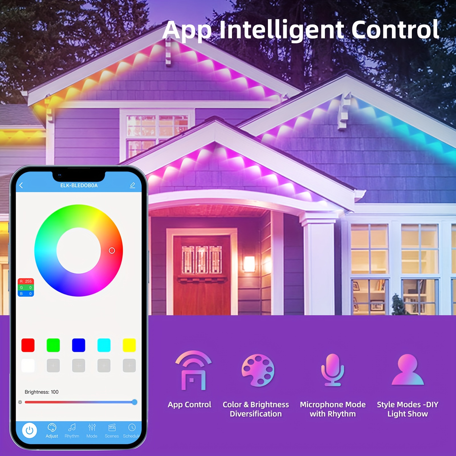 RGB+IC Smart Outdoor Eaves Lig - Outdoor Lighting And Decor incelemesi ve fiyatı