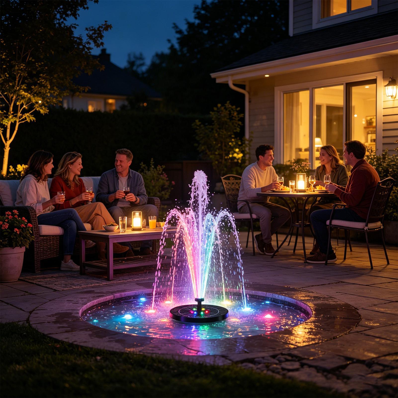 Floating Solar Bird Bath Fount - Outdoor Lighting Gazebo incelemesi ve fiyatı