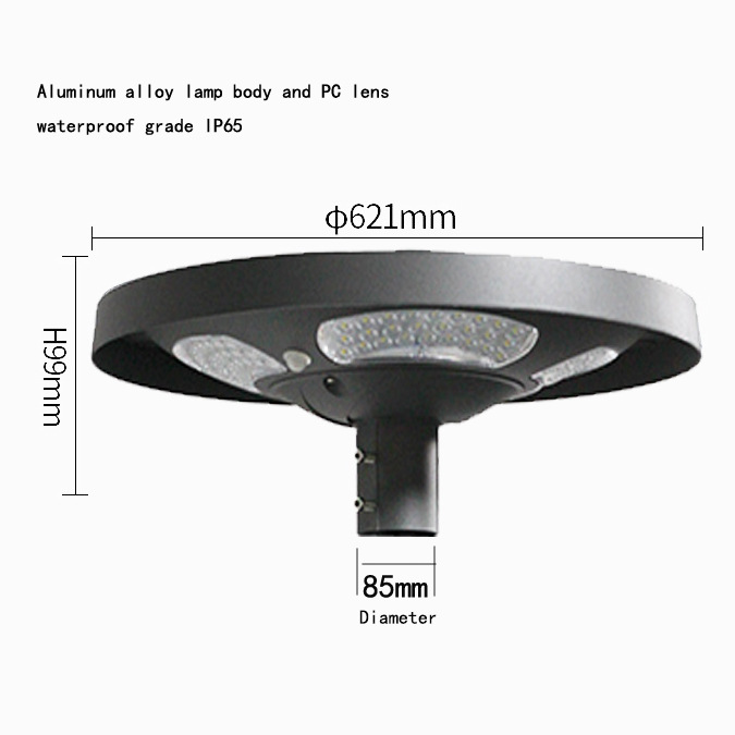 Waterproof IP65 UFO Solar LED  - Outdoor Lighting Pole incelemesi ve fiyatı
