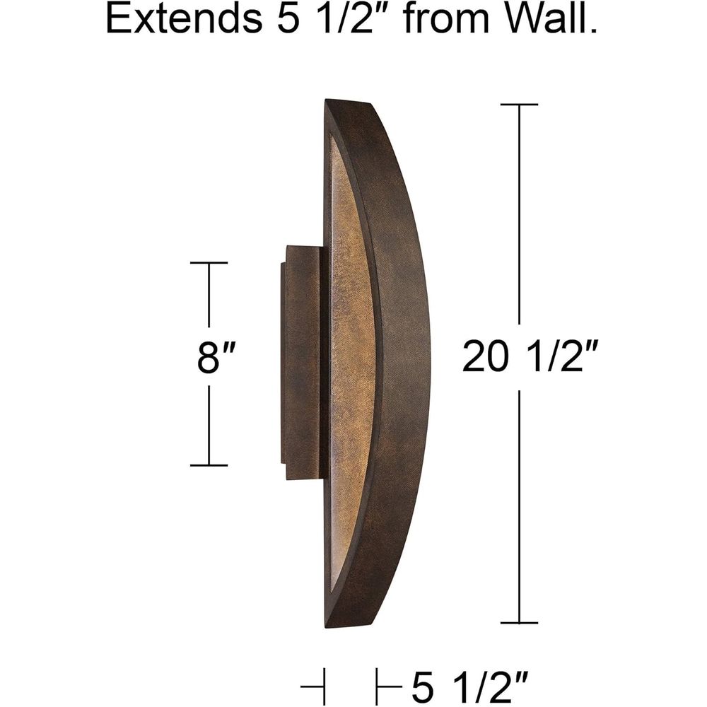 LED Outdoor Wall Light, Mottle - Outdoor Lighting Bronze incelemesi ve fiyatı