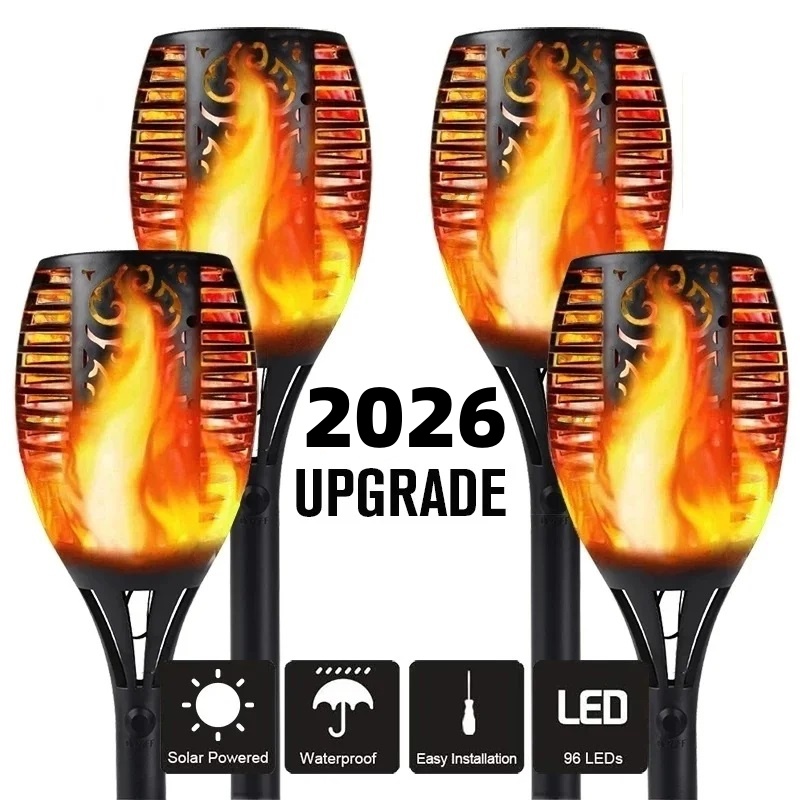 Hot 51LED 96LED Solar Flame To - Fire Torch Solar incelemesi ve fiyatı