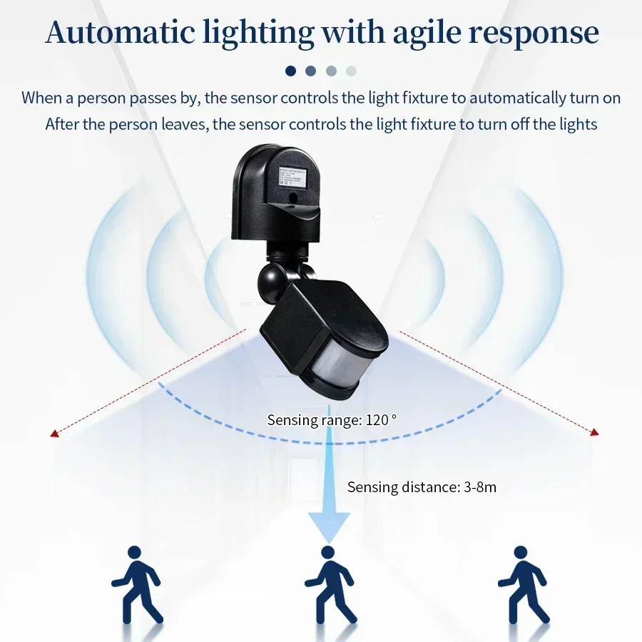 100-240V 12V PIR Motion Sensor - Outdoor Lighting With Motion Sensor incelemesi ve fiyatı