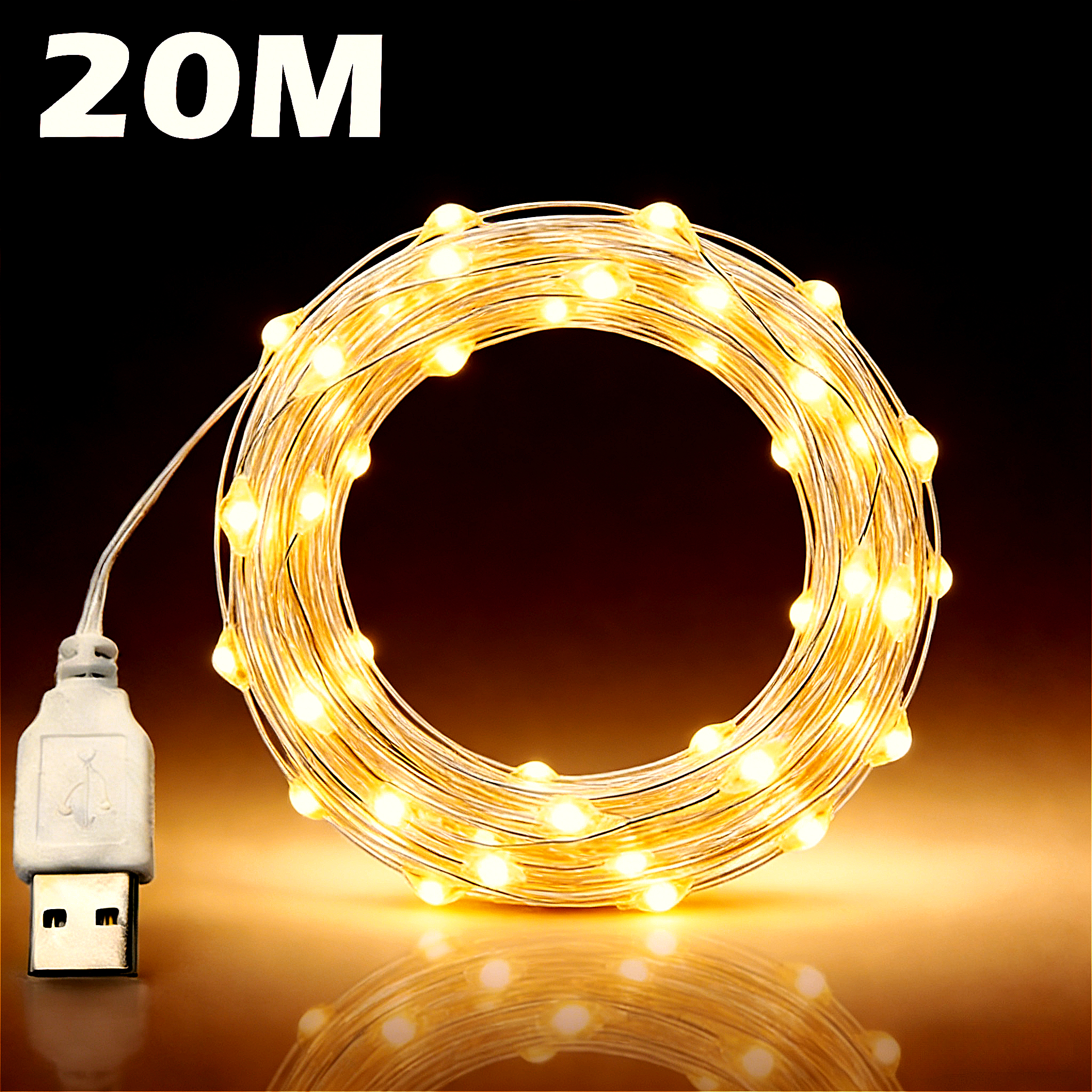 20meter USB Led Fairy Lights C - Outdoor Lighting No Wiring incelemesi ve fiyatı