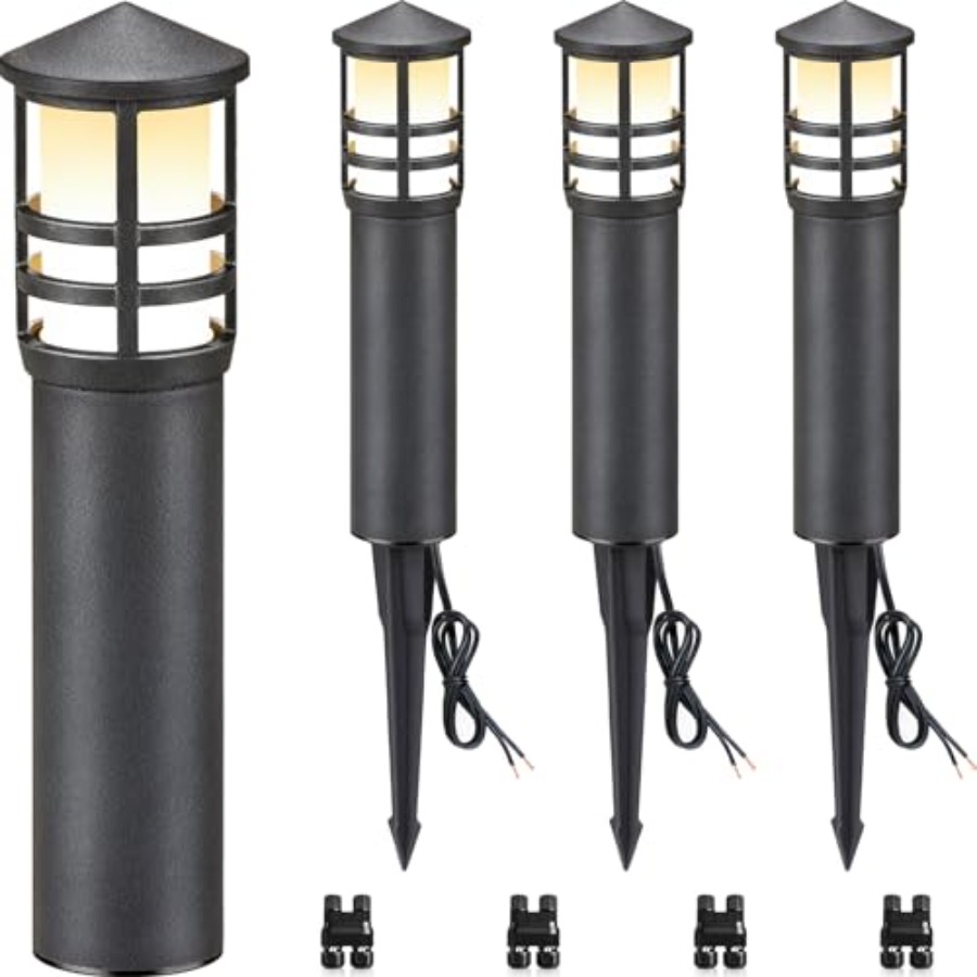 4-Pack Low Voltage Pathway Lig - Outdoor Lighting Bollards incelemesi ve fiyatı