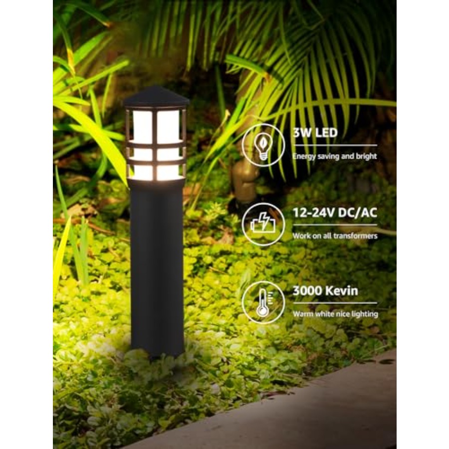 4-Pack Low Voltage Pathway Lig - Outdoor Lighting Bollards incelemesi ve fiyatı