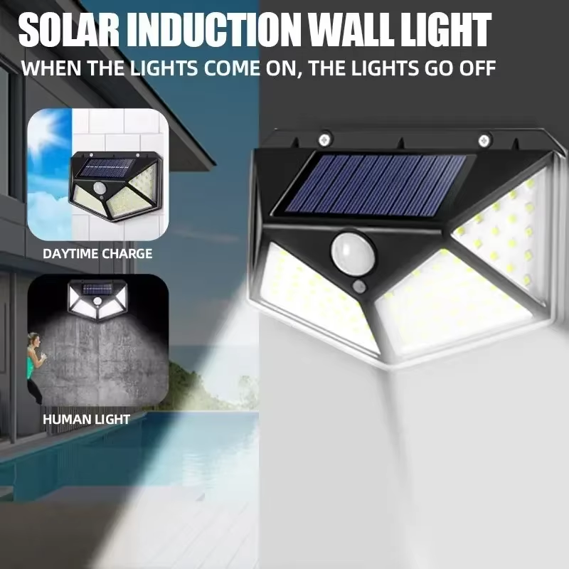 Motion Sensor 100LED Solar Wal - Outdoor Lighting With Motion Sensor incelemesi ve fiyatı
