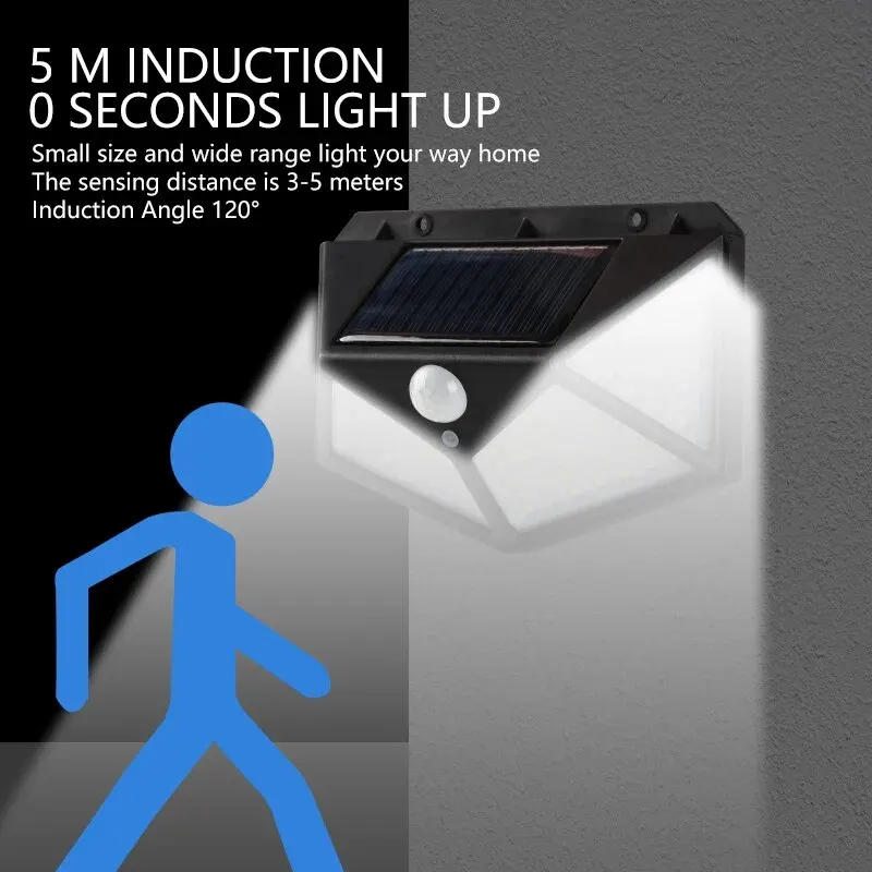 Motion Sensor 100LED Solar Wal - Outdoor Lighting With Motion Sensor incelemesi ve fiyatı