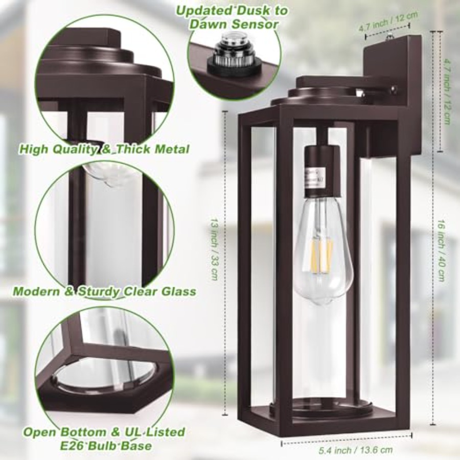 Oil Rubbed Bronze Dusk to Dawn - Outdoor Lighting Bronze incelemesi ve fiyatı