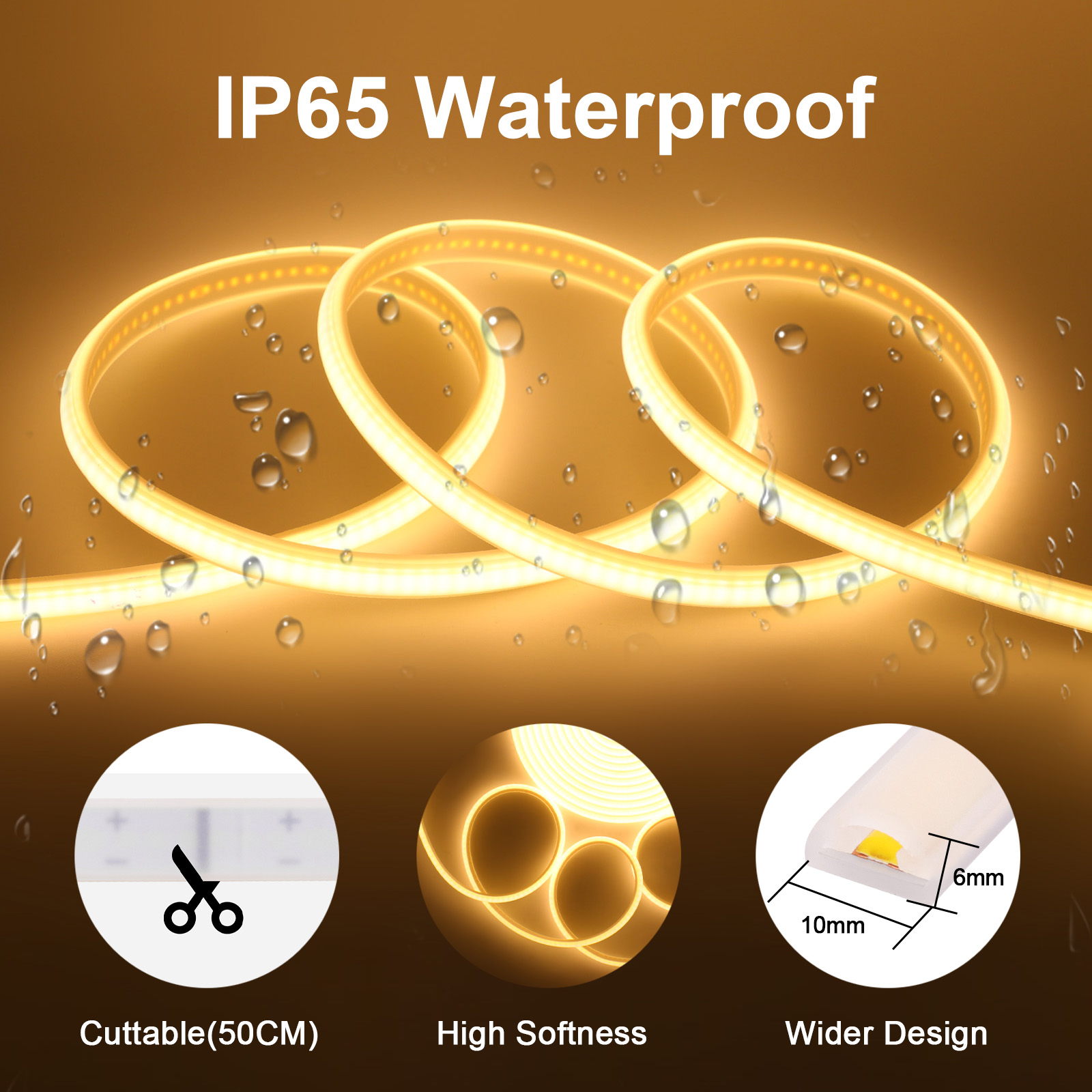 Dimmable COB LED Strip Light 2 - Outdoor Lighting Socket incelemesi ve fiyatı