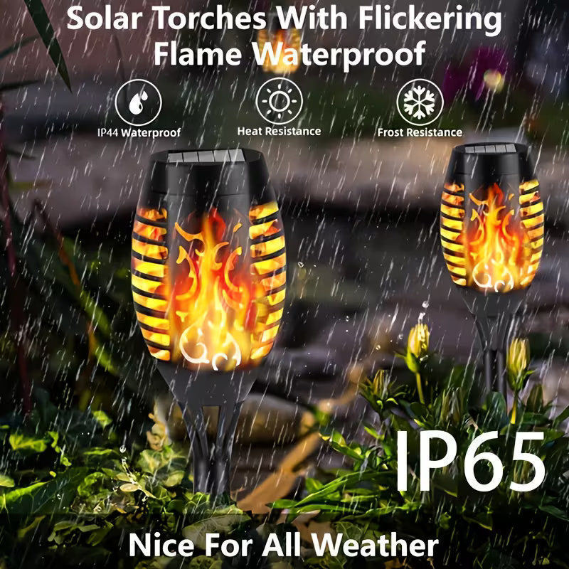 12LED Flickering Flame Solar T - Fire Torch Solar incelemesi ve fiyatı