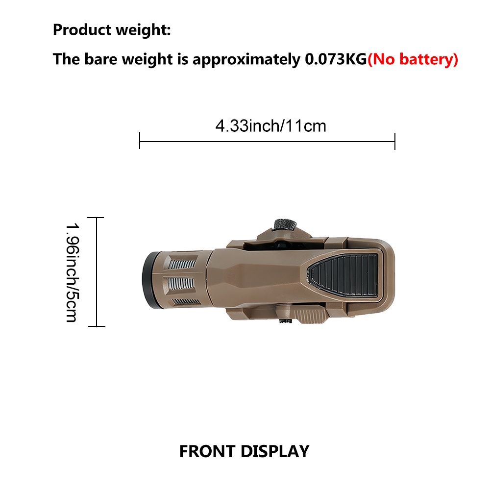 BOOIU Tactical Flashlight 400  - Outdoor Lighting Permanent incelemesi ve fiyatı