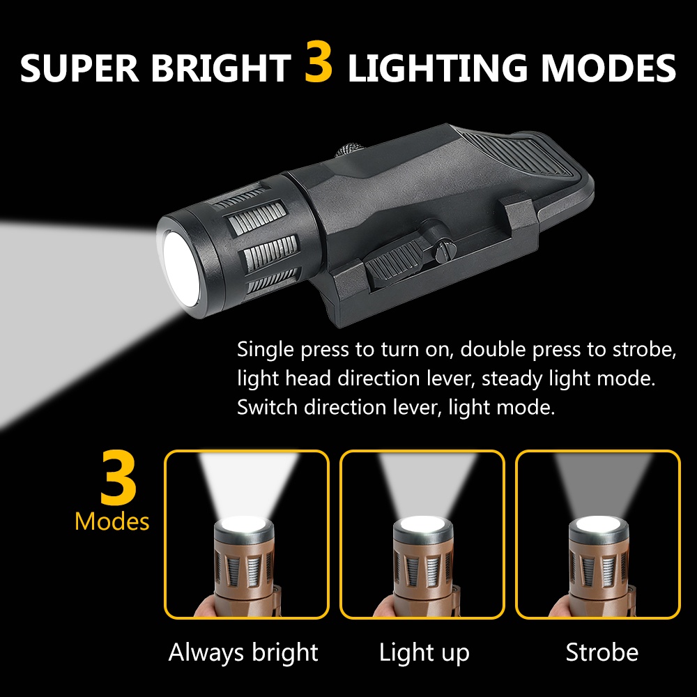 BOOIU Tactical Flashlight 400  - Outdoor Lighting Permanent incelemesi ve fiyatı